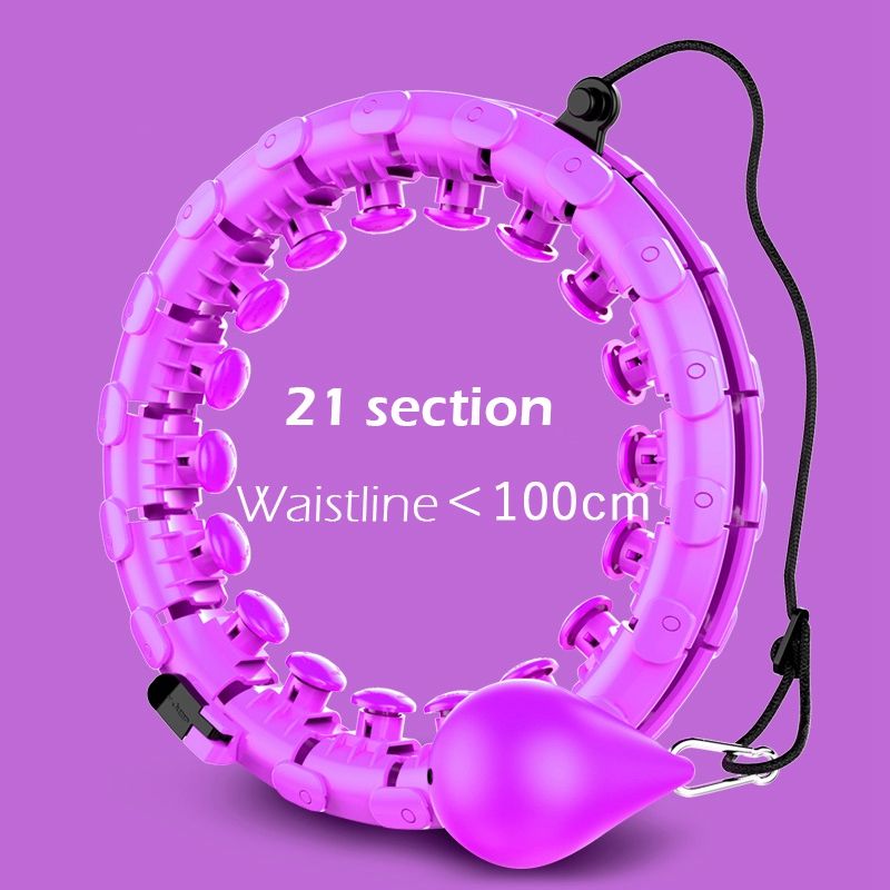 Intelligent Counting Fitness Sport Hoop Smart Sport Hoop Adjustable Thin Waist-Puple21