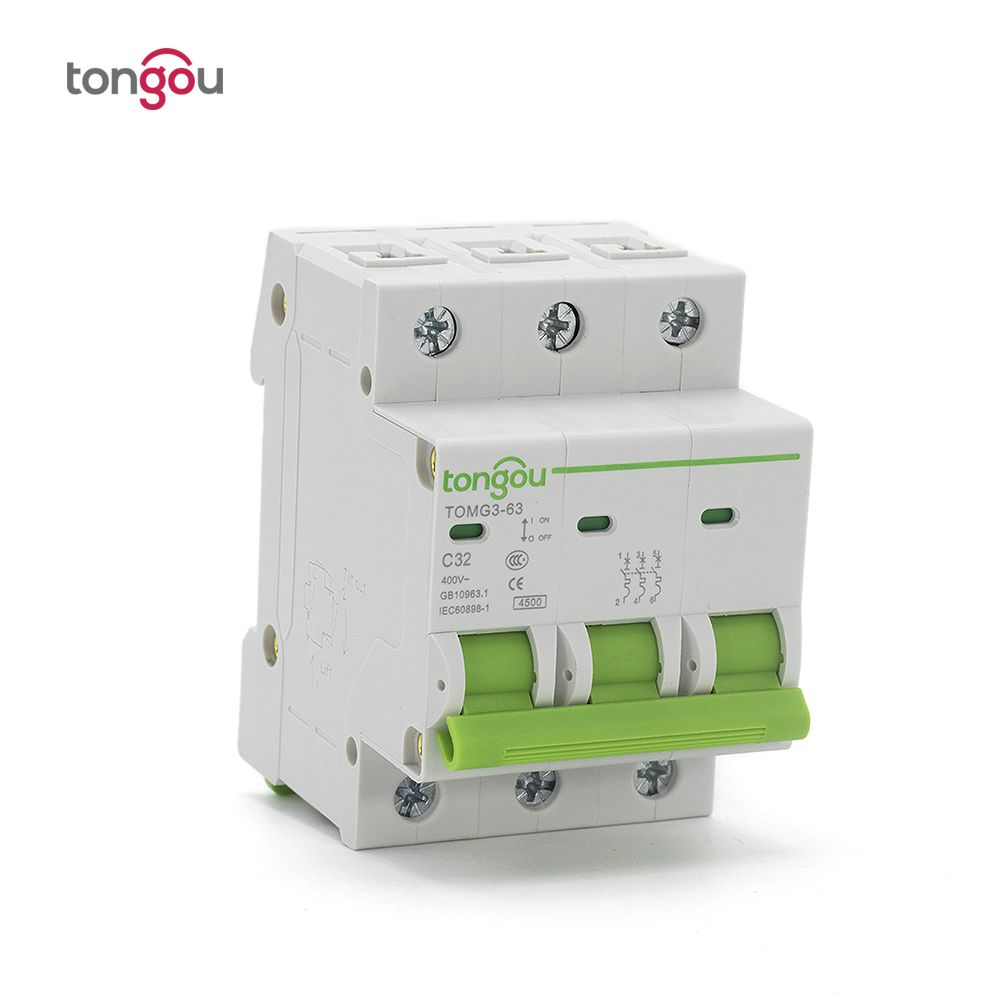 3 Pole 32A MCB Miniature Circuit Breaker 4.5KA Type AC 110V