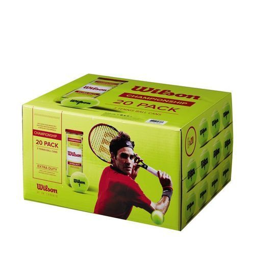 Wilson Championship Extra Duty Tennis Ball -  20 Cans/Carton (60 Balls)