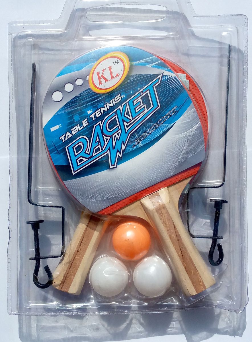 Table Tennis Bat & 3 Balls