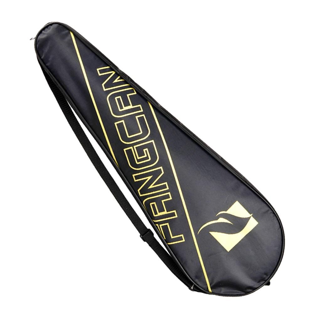 Shoulder Bag For Tennis Racket In Waterproof Fabric With Yellow