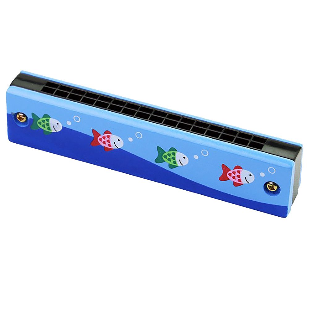 Wooden Harmonica For Children Toys Musical Instruments 16