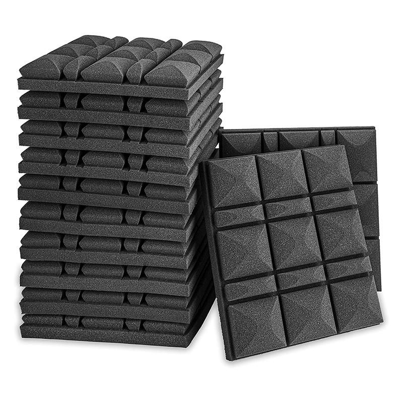 12 Pcs Acoustic Panels,Acoustic Foam Panels,Studio Wedge Til