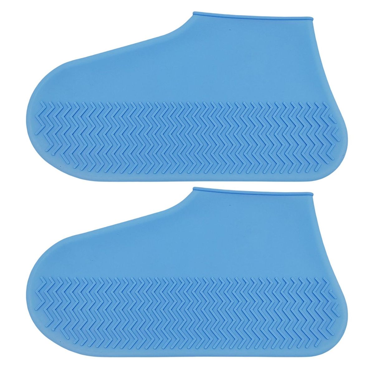 2Pcs Shoes Protectors Outdoor Rainy Days Rain Boot Covers Blue
