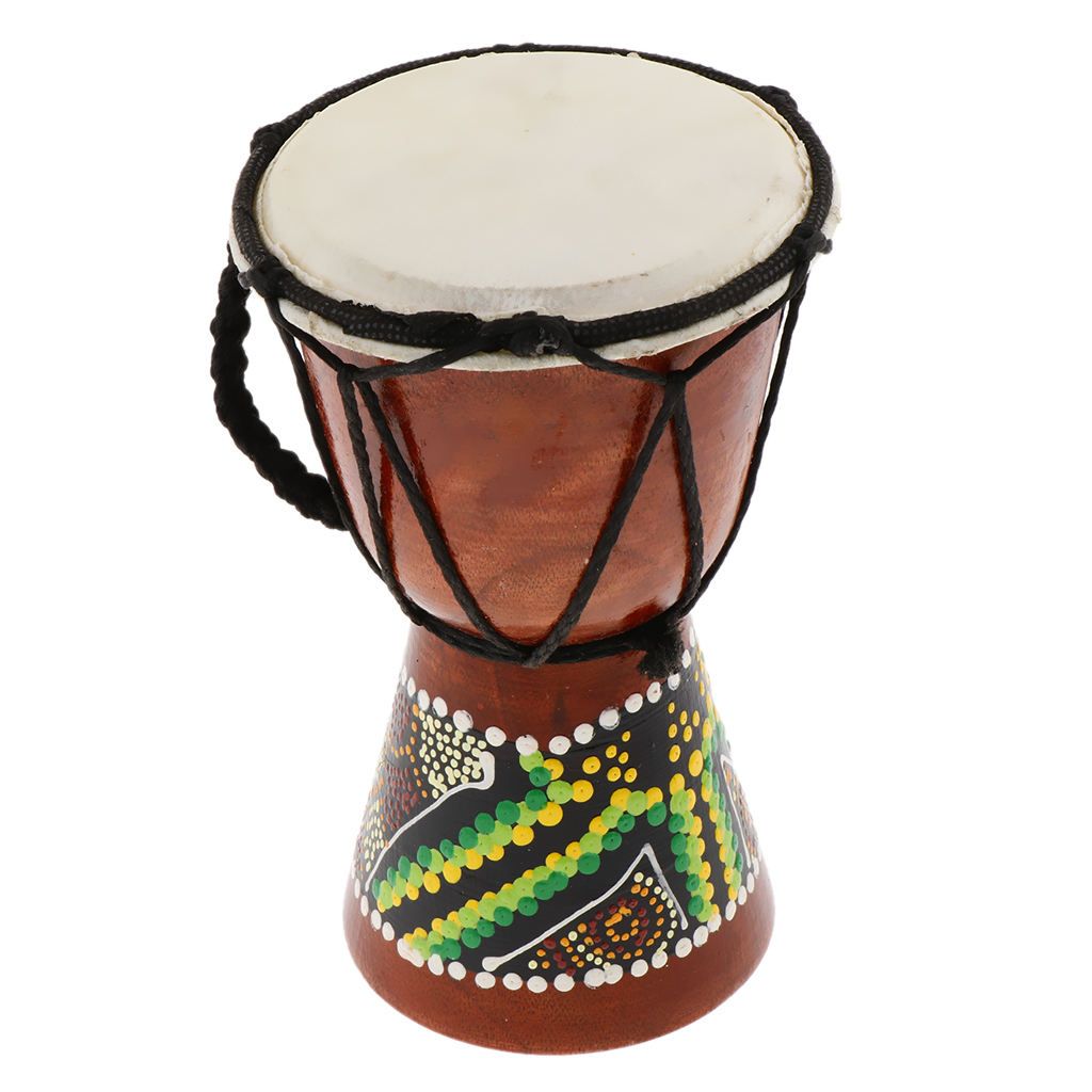 Premium  Drum African Solid Wood Drum Hand Carved