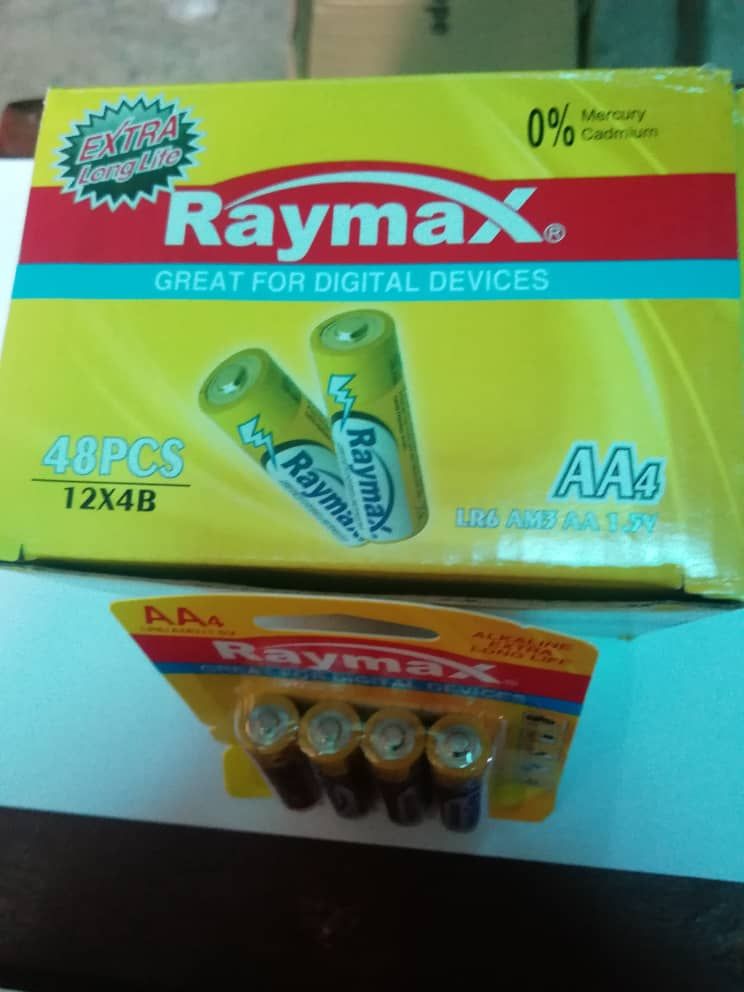 1 Pack Of Raymax Alkaline Battery R6 AA 12cards
