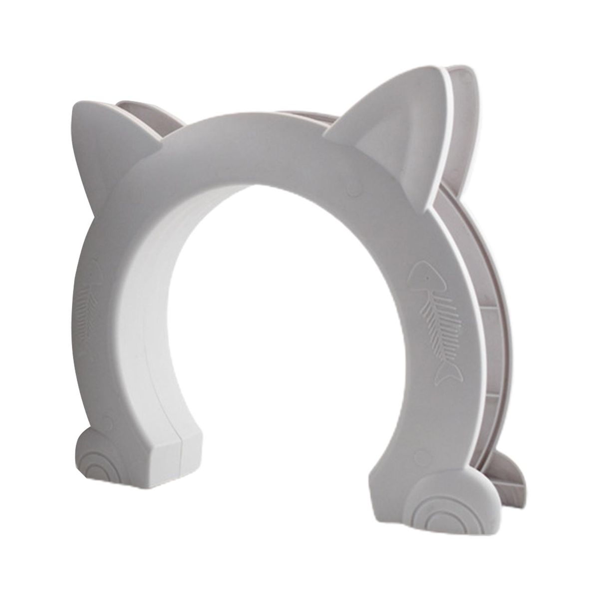 Kitten Door Cat Ears Shape Indoor Pet Kitten Puppy Door White