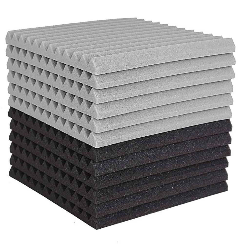 12Pcs Acoustic Foam Board,Studio Wedge Tile,Acoustic Foam 2.