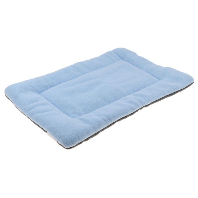 Warm Pet Mat XS/ M Solid Color Cat Dog Puppy Fleece Soft Light Blue XS
