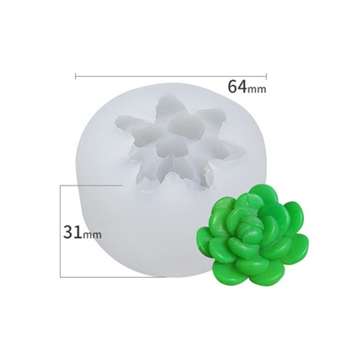 SX-ZW-136 Fleshy Three-dimensional Candle Silicone Mold
