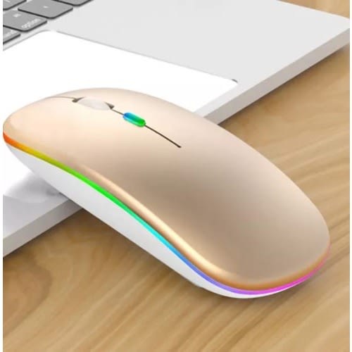 Rechargeable Wireless Gaming Mouse - Gold