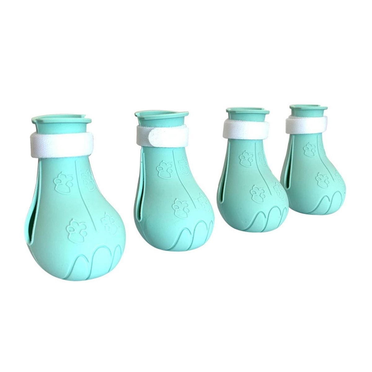 4Pcs Cat Shoes Pet Kitten Cat Bath Paw Protector Cover Green