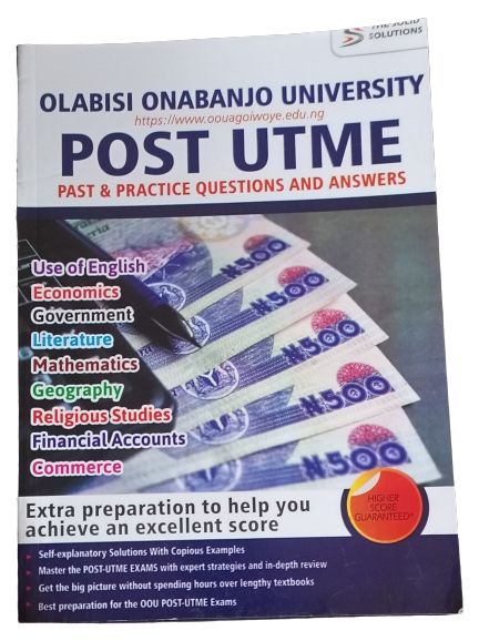 OOU: Olabisi Onabanjo University Post UTME Past Questions And Answers (Arts & Commercial Students)
