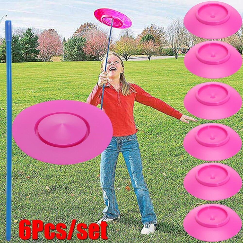 Spinning Juggling Plates Sticks Prop Balance Magic Circus Adult Kids Skill Toy