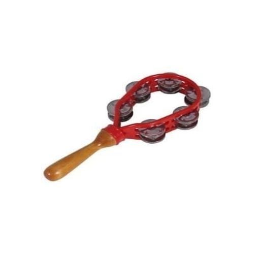 Tambourines With Wooden Handle - Hand Musical Sound