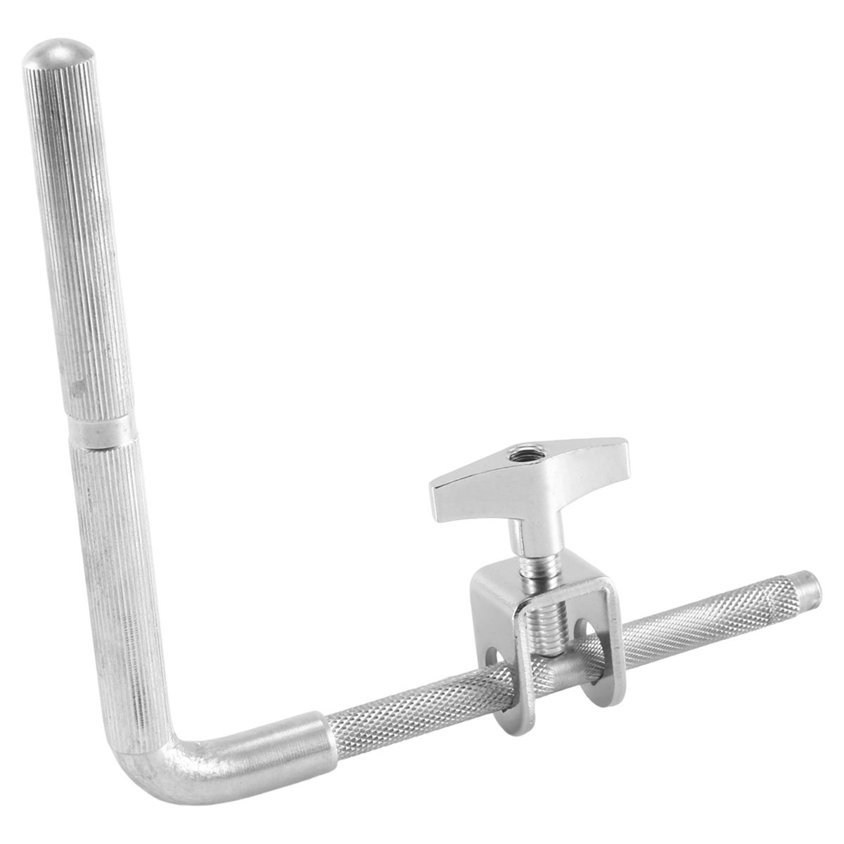 Cowbell Mount with L-Rod 95mm Cowbell Clamp Jam Block Mounting Bracket Adjustable Height&Angle Percussion Accessory