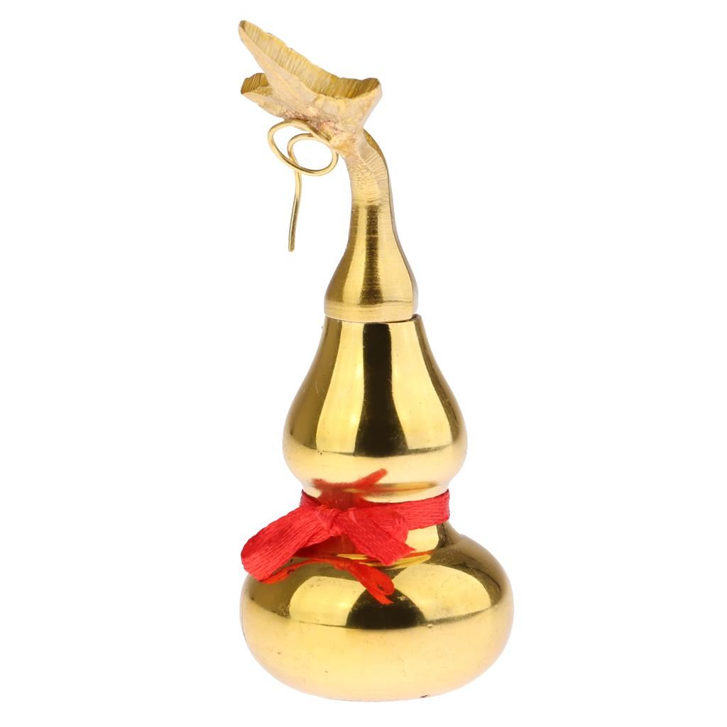 China Pure Copper Bronze FengShui Pumpkin Longevity Cucurbit Pumpkin