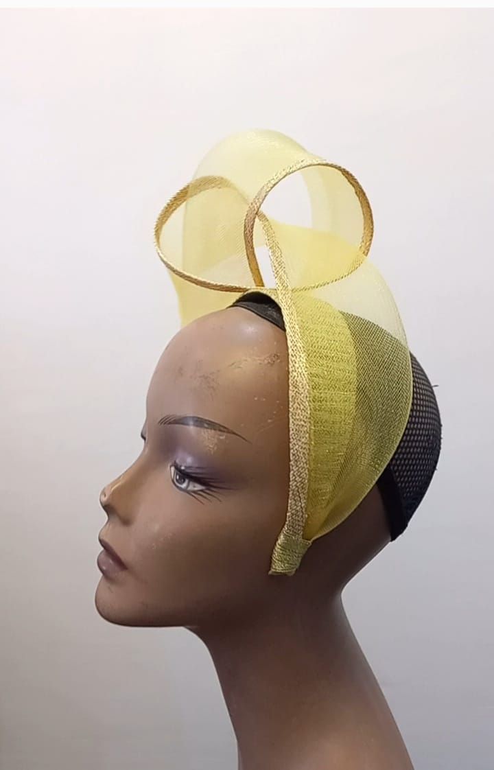 Gold Crinoline Tiara Fascinator