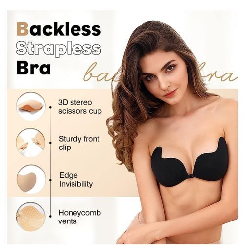 Woman Women Lady Ladies Silicone Sticky Sexy Push Up Bra