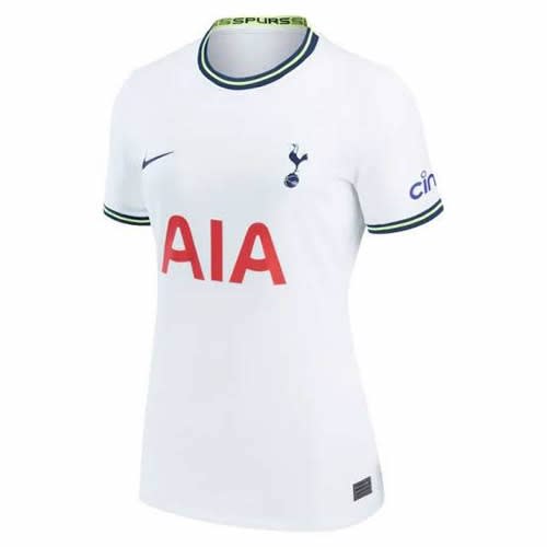Lady's Official Tottenham Fc Home Jersey-  All White