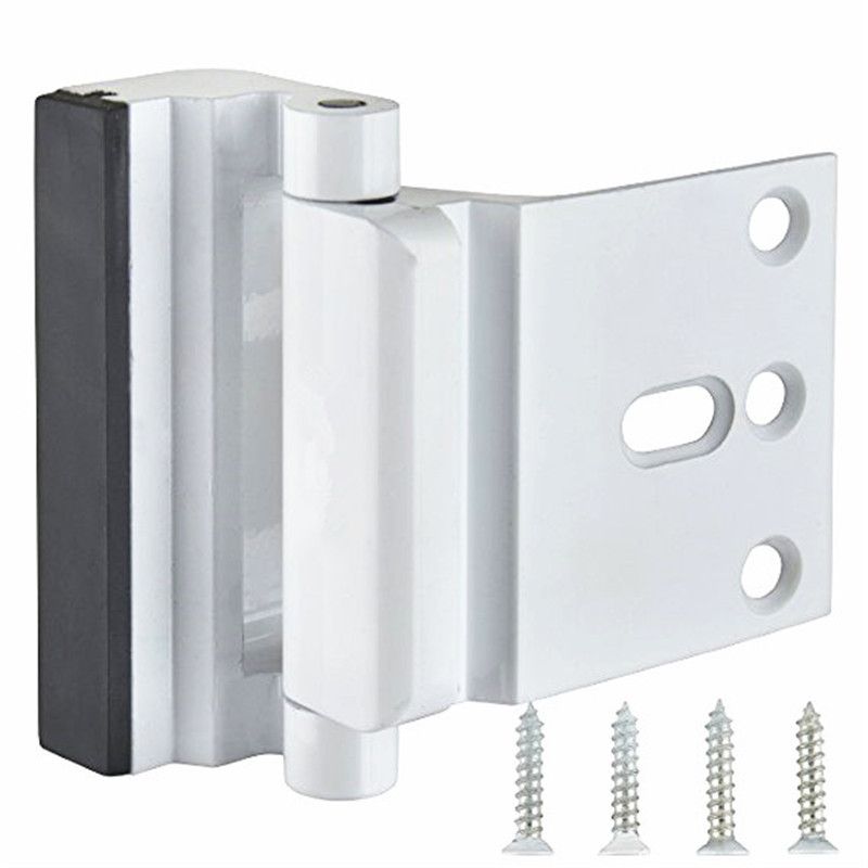 (white)Aluminium Alloy U Door Reinforcement Lock 3\