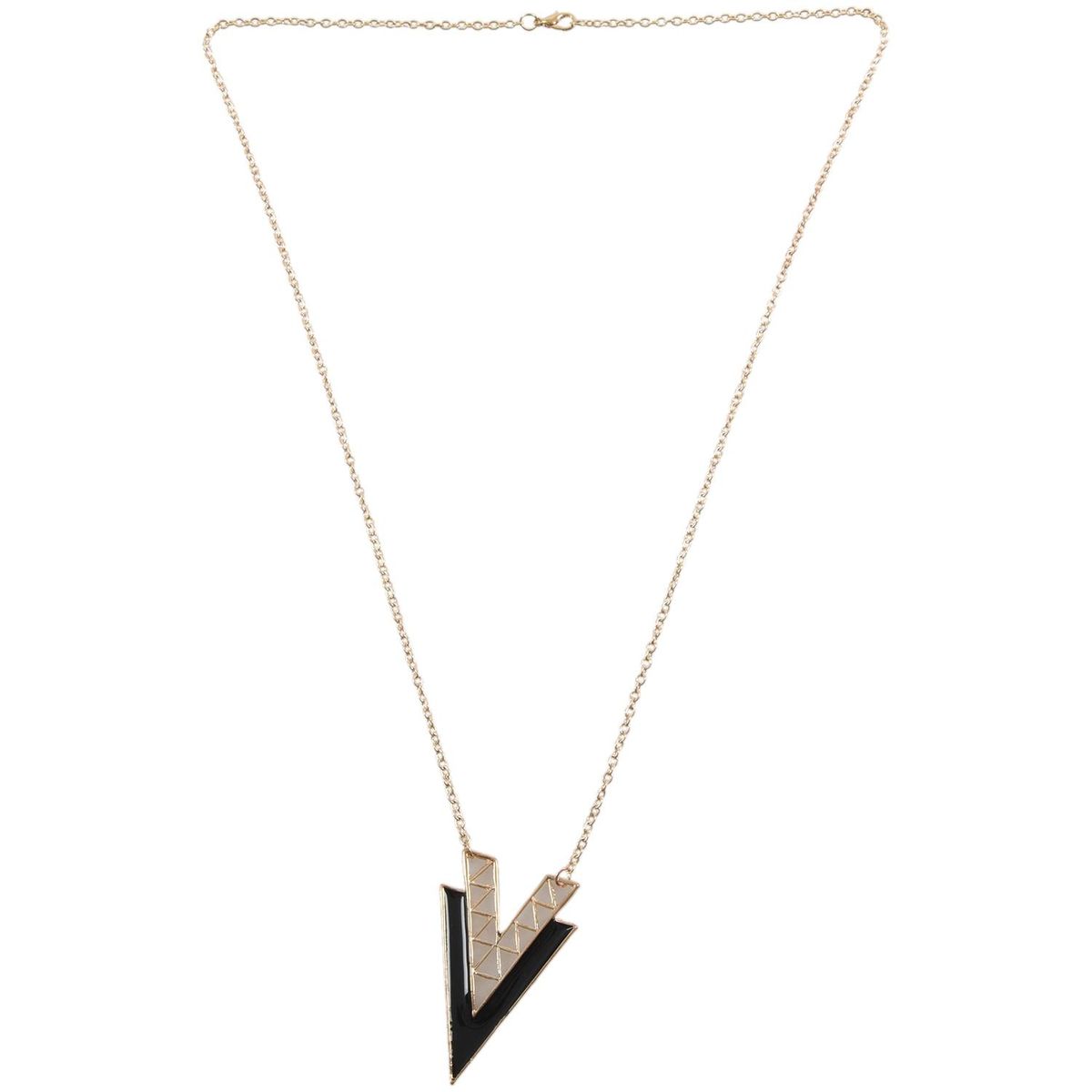 Occident Style Retro Fashion V Shape Alloy Long Chain Neckla
