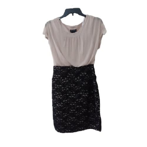 Young Women's Short Dress- Brown And Black