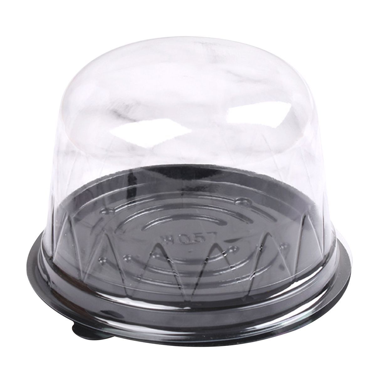 50Pcs Cupcake Holder Mooncake Dessert Muffin Container Black