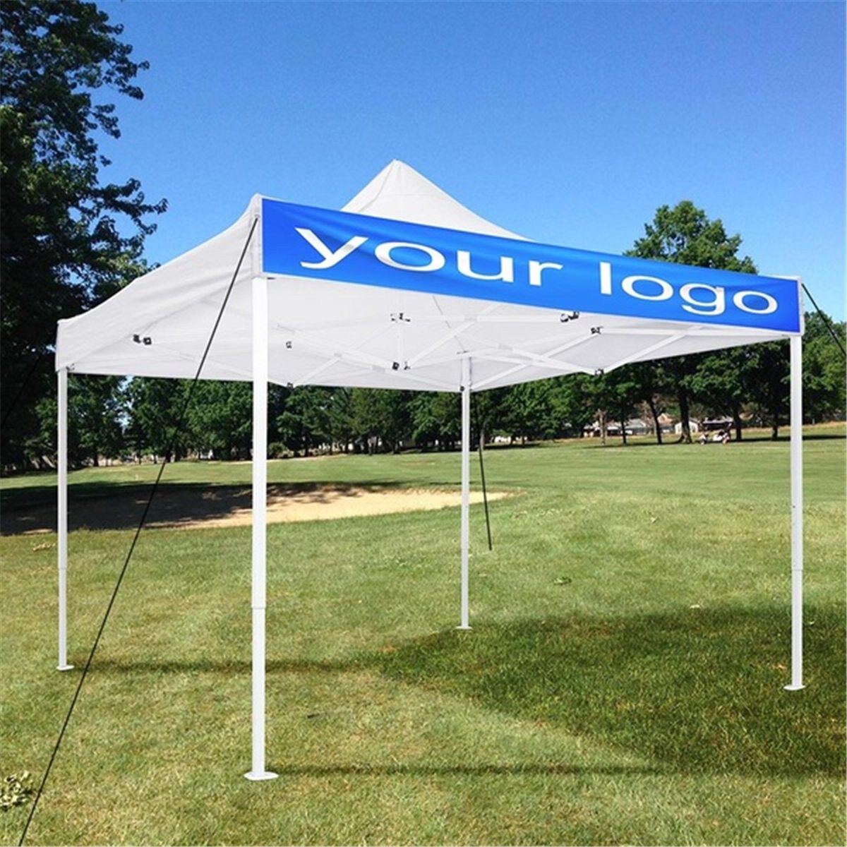 2x2M 1-Tier Outdoor Garden Canopy Gazebo Top Cover Roof Replacement Oxford White