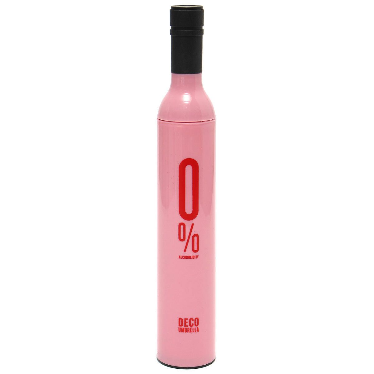 Compact Fashion Bottle Folding Anti-UV Parasol Sun/Rain Protection Pink Pink