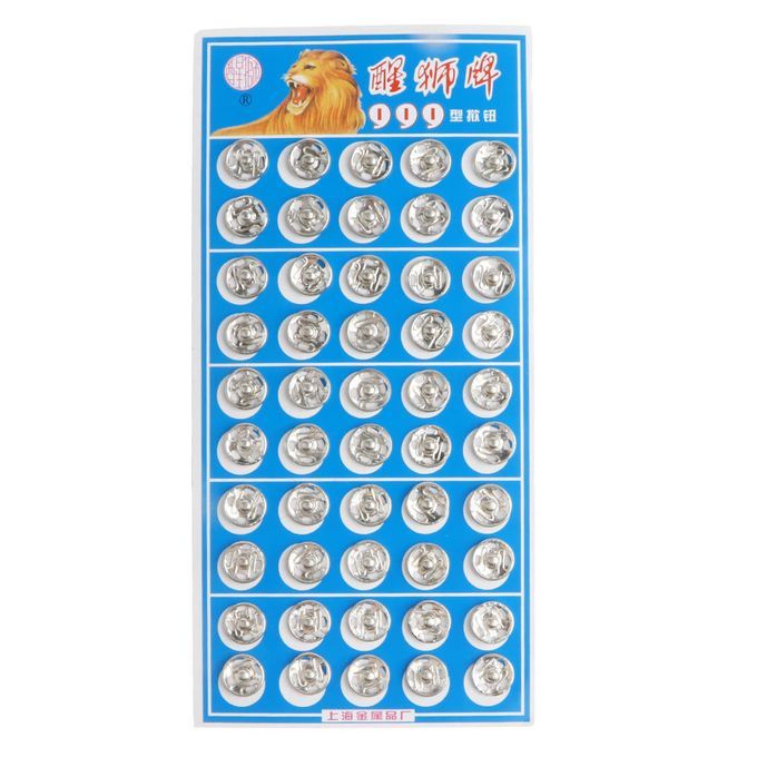 50 Pair Sew-on Metal Snap Fastener Button Press Button DIY Sewing