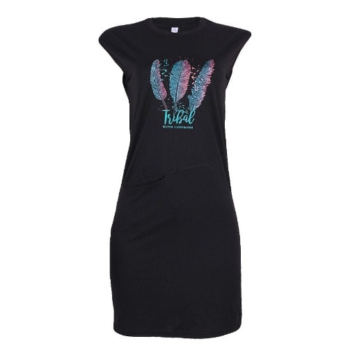 Tribal Print Shirt Dress
