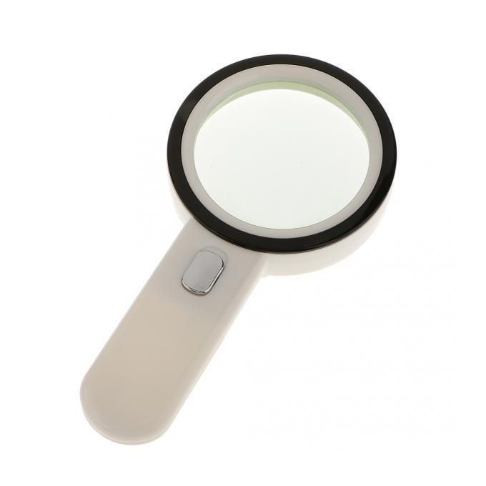 2x Handheld 10X Magnifying Reading Glass Lens Jewelry Loupe With 12