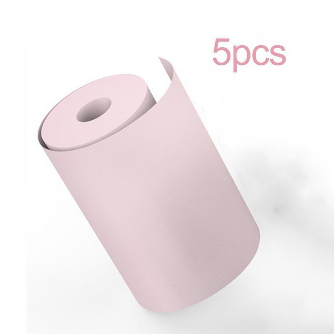 5 Roll Sti Ker Paper Dire T Thermal 57x30mm Durable Material Printer Paper-pink