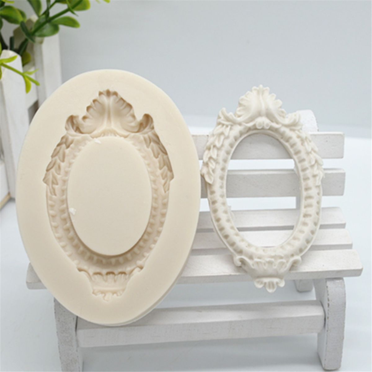 ()Luyou Photo Frame Resin Silicone Fondant Molds Cake
