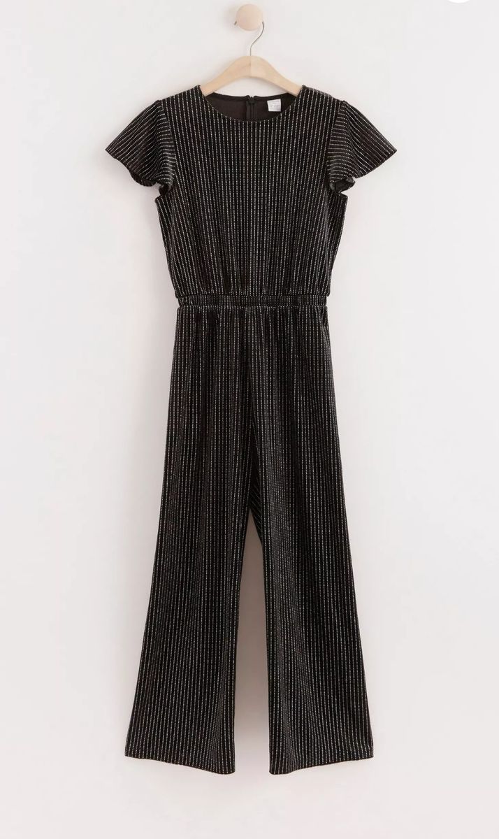 Velvet Jumpsuit With Glittery Pattern