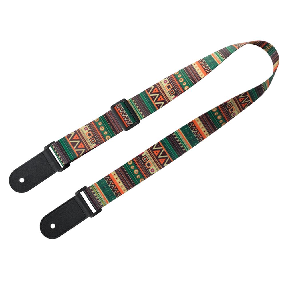 Adjustable Ukulele Strap Soft Polyester Woven Printing