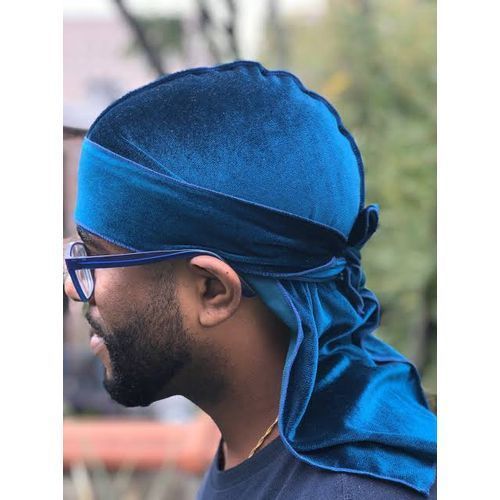 Titan Durags Durag-Navy Blue Velvet Premium Titan Durag-Doo Rag