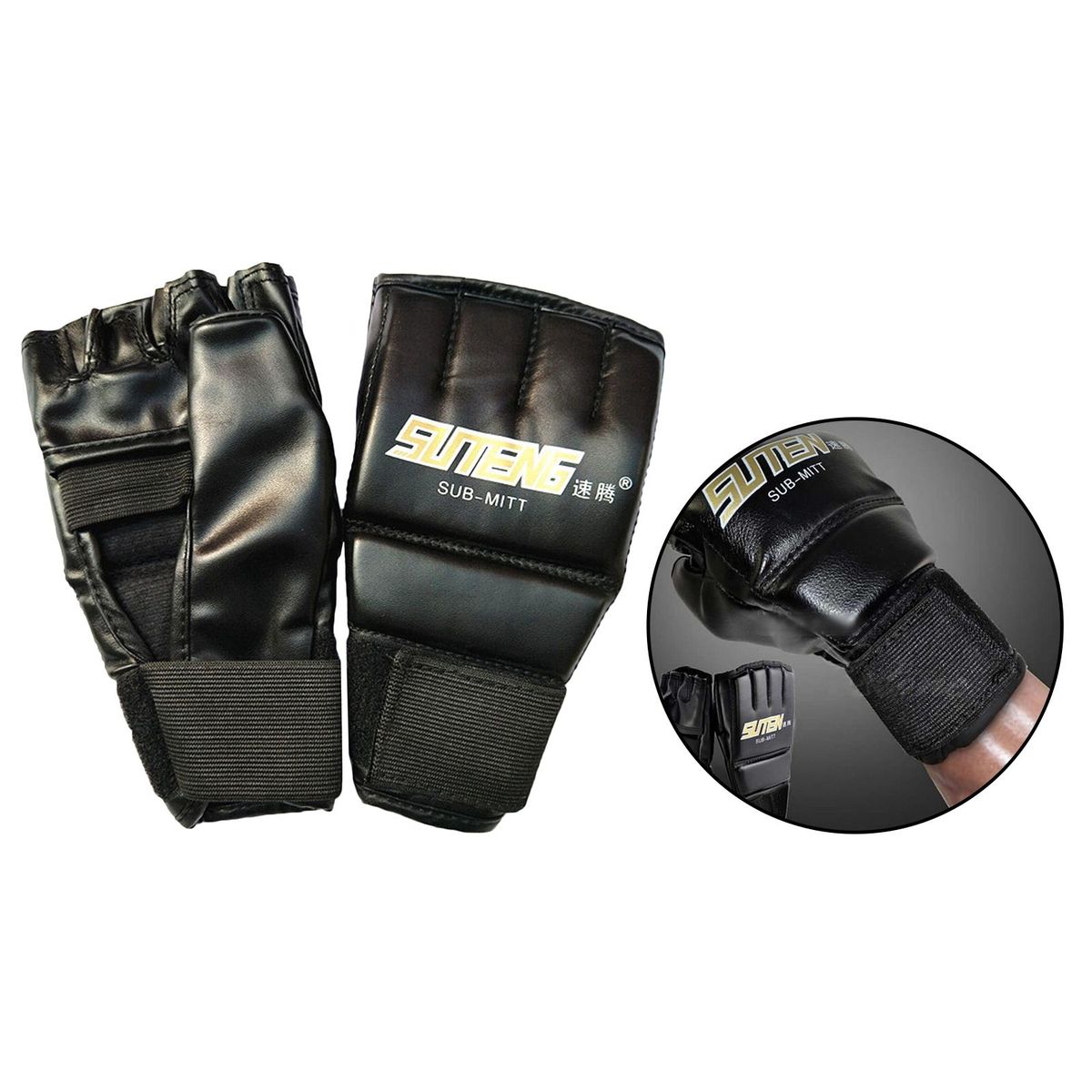 MMA Half Finger Boxing Fight Gloves  For Adults