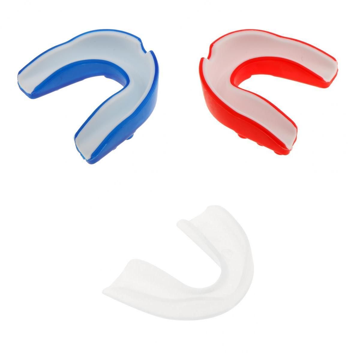 3 Pieces Silicone Mouth Guards Gum Shield For Boxing MMA Teeth