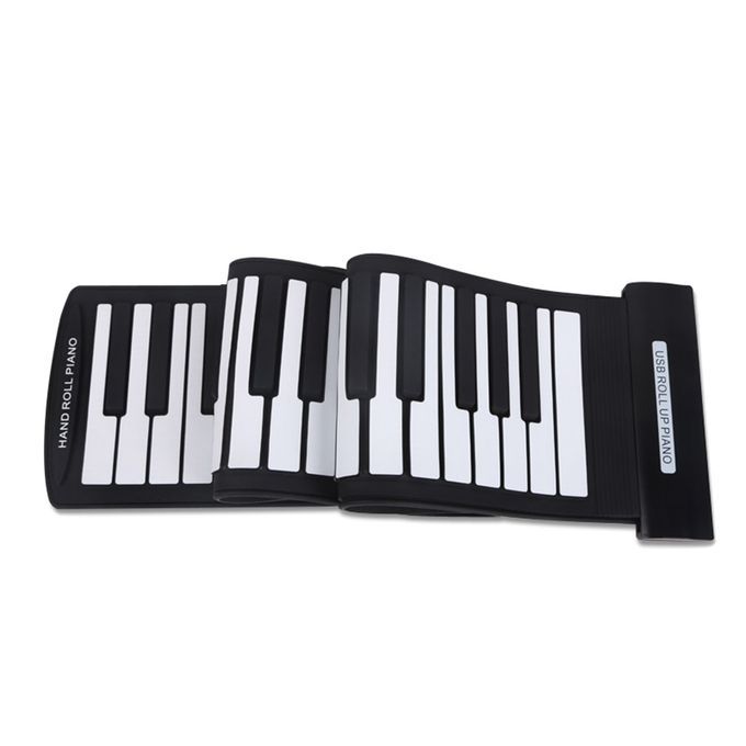 Portable 61 Keys Flexible Roll-Up Piano USB MIDI Electronic.