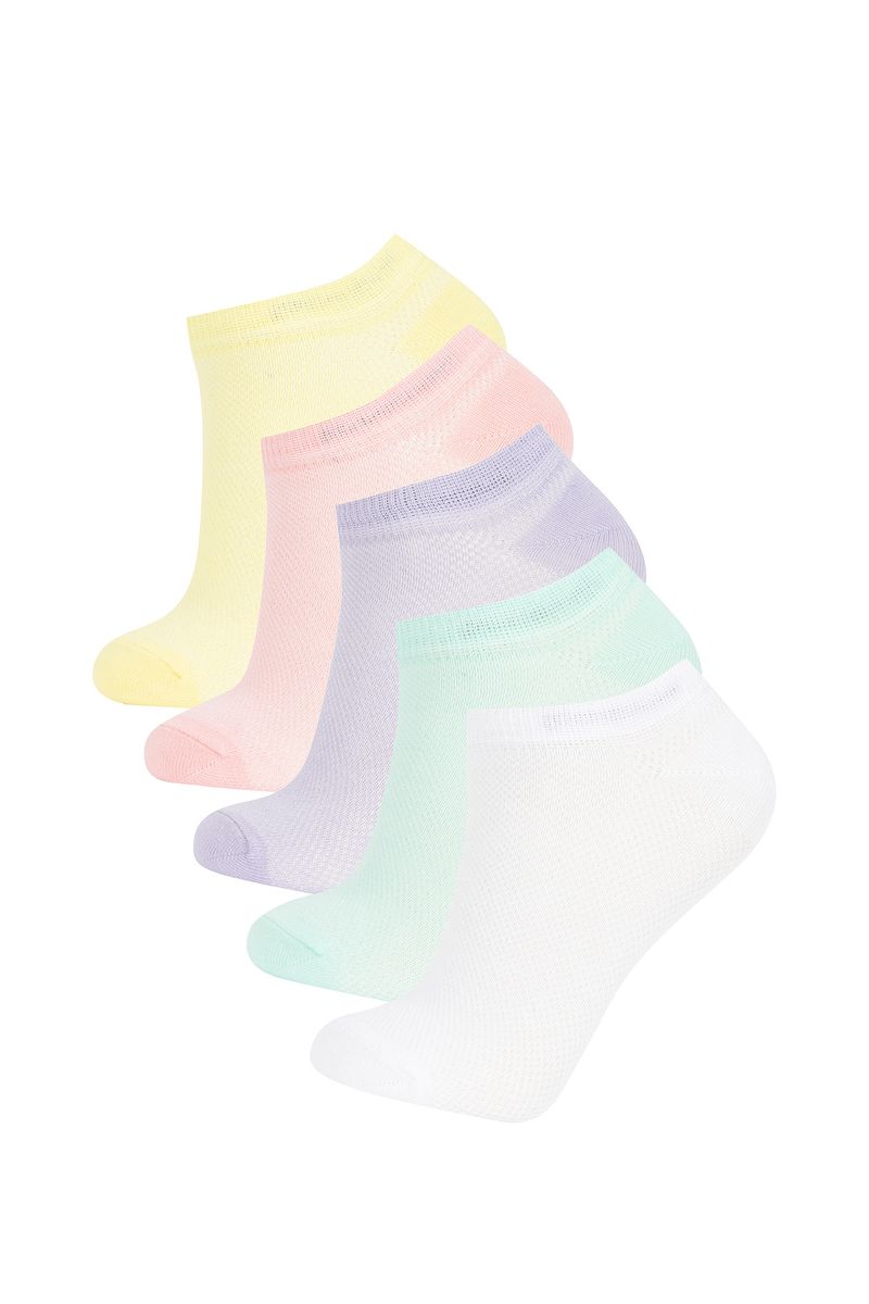 5 Piece Girl Casual Low Cut Socks - Karma
