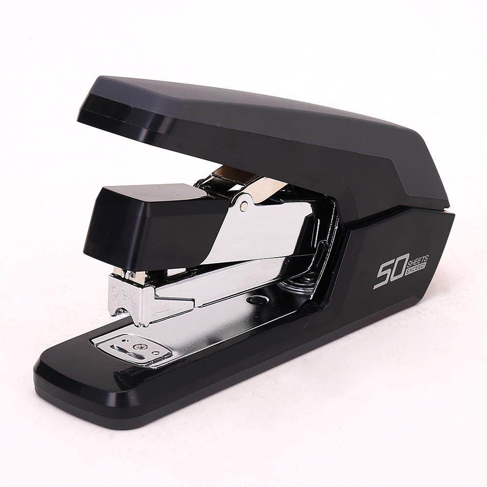 Deli Dual Function Labor Saving Type 0371 Stapler / Device Can Book 40 Binding Machine Black