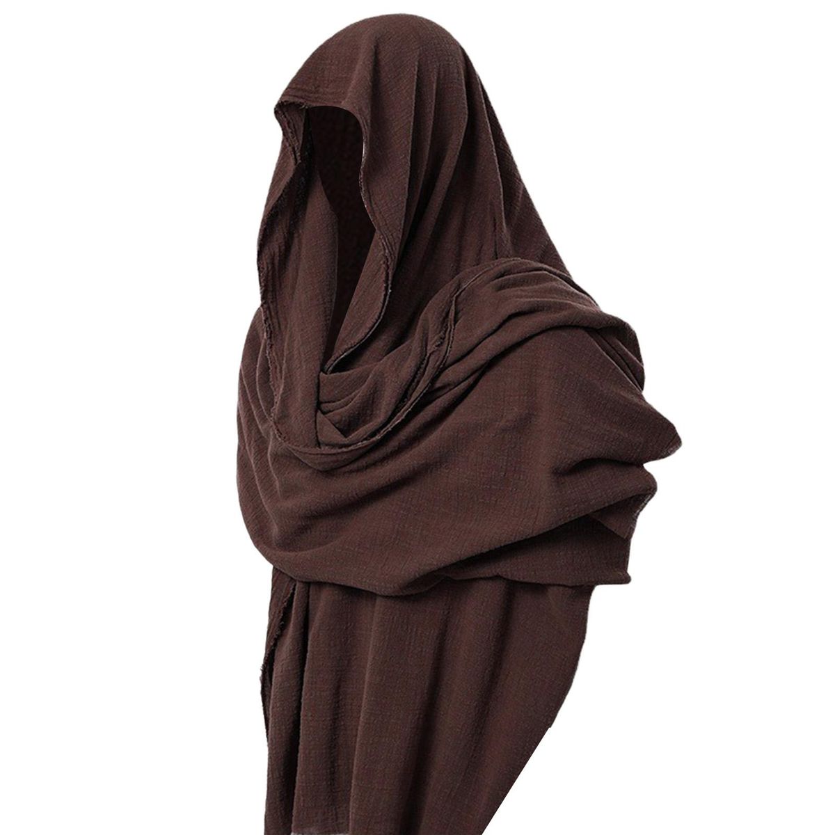 Men Shawl Men Hood Cloak Pirate Cosplay Dark Brown