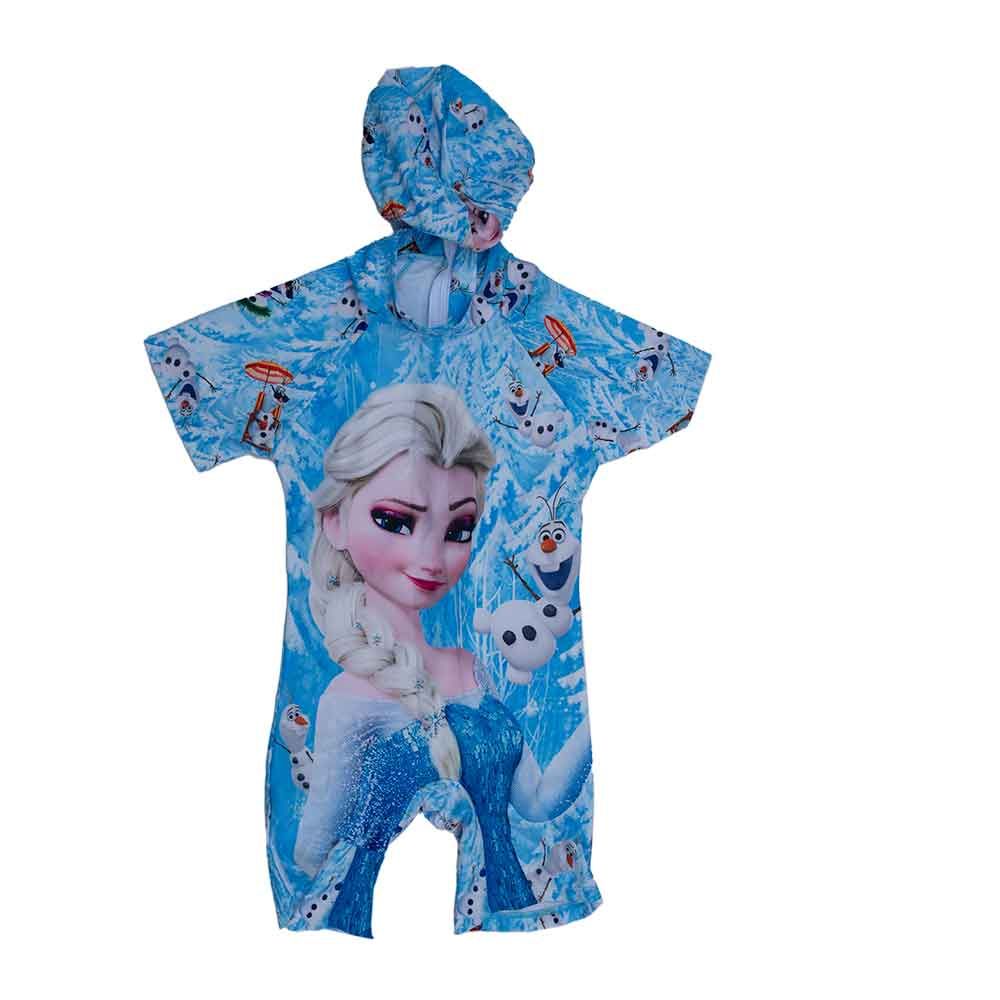 Girl's Frozen Swimming Trunk - Blue