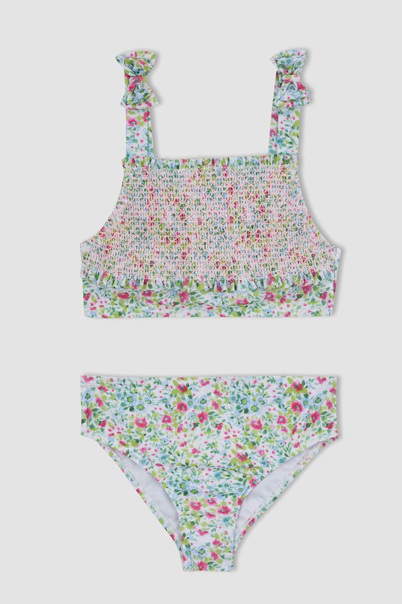 Girl Special Collection Regular Fit Woven Bikini - White