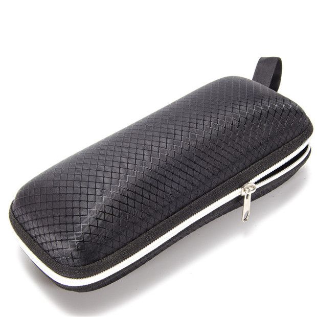 Zipper Black Sunglasses Eyeglasses Hard Case Box.,