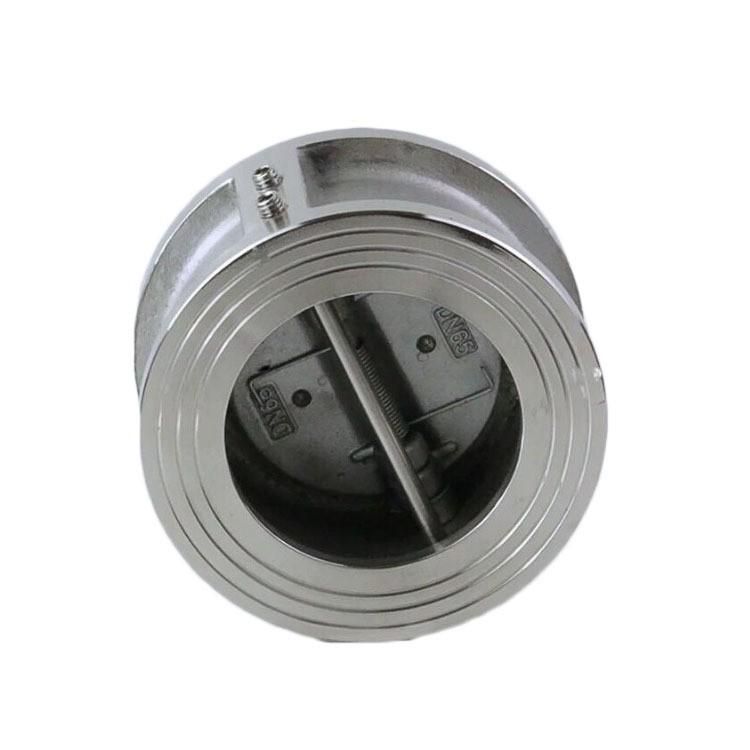 A Pair of Hairclips Butterfly-Type Soft Seal Check Valve 1.5-Inch/304 H77X-16P Double-Valve Stainless Steel a Pair of Hairclips Check Valve