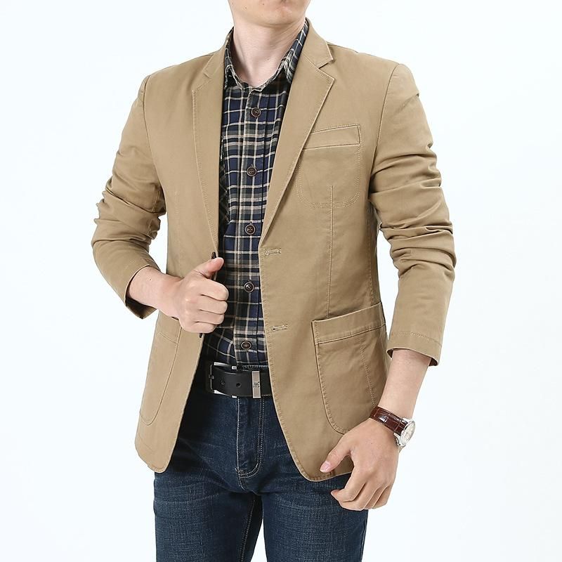 Men's Casual Denim b  Stretch Loose Double on Denim   b