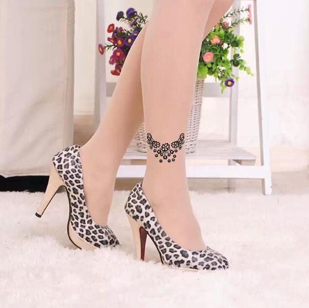 Tights Stockings Transparent Ladies Girl Women Elastic Snowflake Necklace